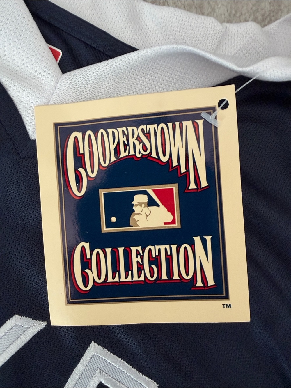 Derek Jeter 2 NY Yankees MLB Cooperstown Collection Baseball Jersey 2XLT NWT - Picture 4 of 7